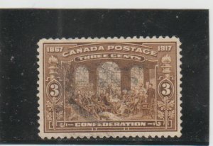 Canada  Scott#  135  Used  (1917 Canadian Confederation)