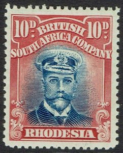 RHODESIA 1922 KGV ADMIRAL 10D DIE III PERF 15