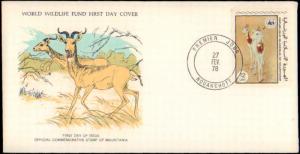 Mauritania, Worldwide First Day Cover, Animals