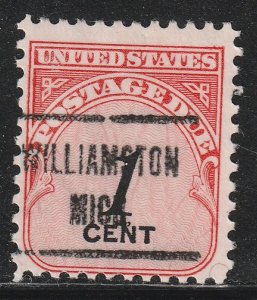 Precancel - Williamston, MI - PSS 723