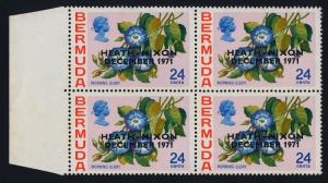 Bermuda 291 block Broken E MNH Heath-Nixon o/p, Flowers