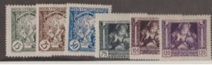 Czechoslovakia Scott #B124-B129 Stamp - Mint Set