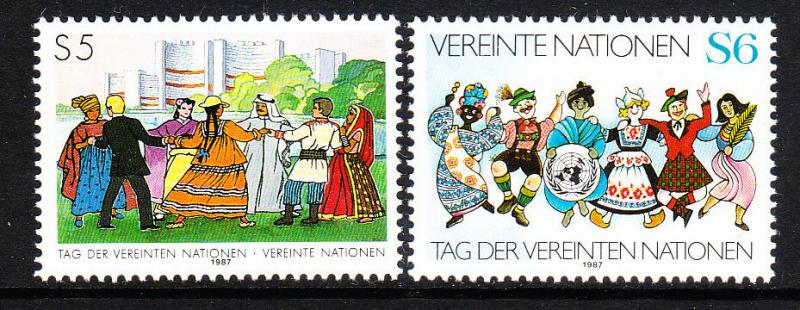 74-75 United Nations Vienna 1987 UN Day MNH