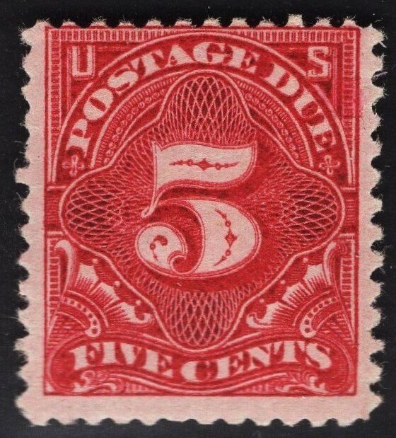 US# J34 5c Deep Claret Postage Due MINT Hinged SCV $300