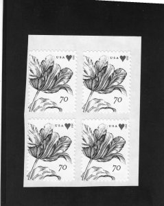 4960 Tulip & Heart, MNH blk/4