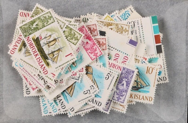 Norfolk Island 1967 Ships set 1c-$1, 10 sets. MNH **. SG 77-90 cat £105. (140).