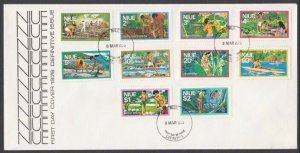 NIUE 1976 Definitive set FDC................................................W258