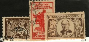 Indochina #167, 206, 243 used