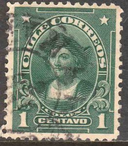 Chile 143, 1¢ Columbus. Used.F (562)