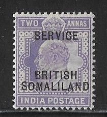 British Somaliland Sc #08 2annas NH VF