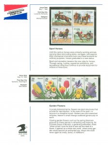 United States #2756-2764 Mint (NH) Single (Complete Set) (Flora) (Flowers) (Horse)