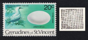 St. Vincent Gren Booby Bird and Egg inscript '1979' WATERMARK Var 1980 MNH