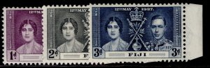 FIJI GVI SG246-248, 1937 CORONATION set, M MINT.