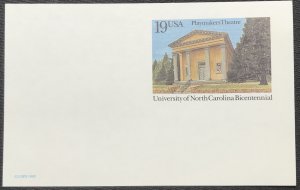 US #UX170 Postal Card University of North Carolina SCV $.40 L32