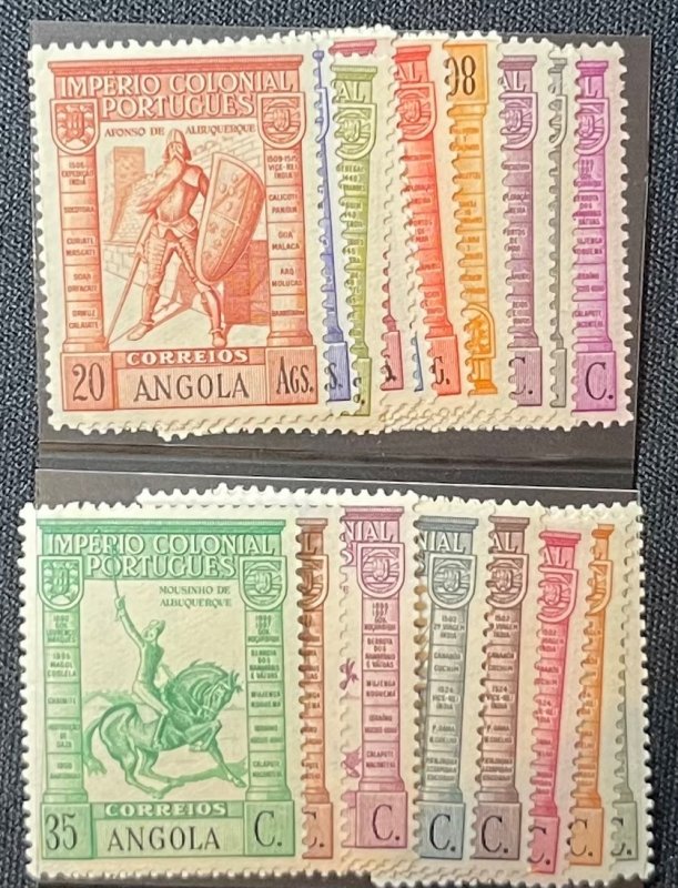 Angola, 1938, , SC 274-291, Unused, Complete Set