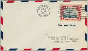 60125 - USA -  First Flight COVER: CHICAGO - MINEAPOLIS: Chicago - AMC: 9 W1