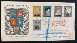 1960 Amsterdam Netherlands First Day Cover FDC To Kent England