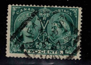 CANADA Scott 52 Used 2c Jubilee Queen Victoria 1897