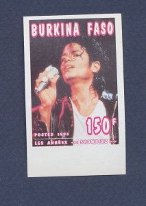 BURKINA FASO - Scott 1055 - MNH imperf - Michael Jackson