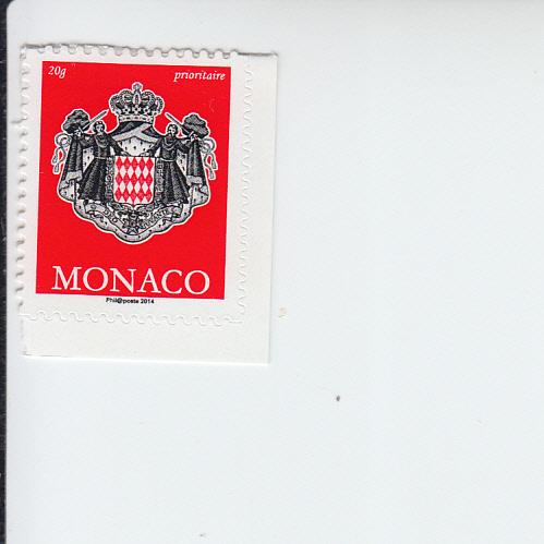 2014 Monaco Coat of Arms SA (Scott 2775) MNH