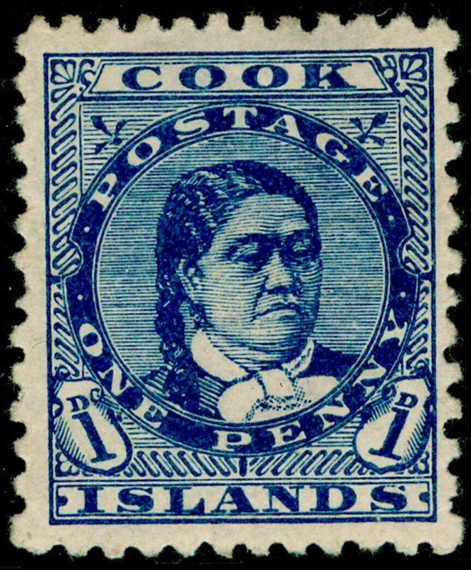 COOK ISLANDS SG6, 1d blue, M MINT. Cat £13.