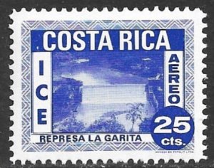 COSTA RICA 1967 25c ELECTRIFICATION Program Airmail Sc C440 MNH