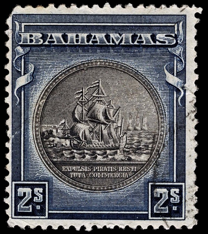 4199: Bahamas SG131 2s Dark Blue & Grey. 1931. Sc#90a Mi93a Average Used. C£35