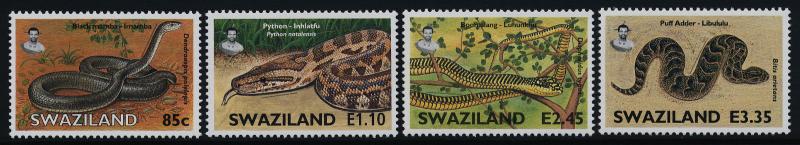 Swaziland 740-3 MNH Snakes