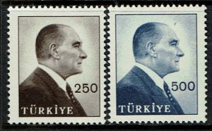 Turkey Scott 1459-60 MNH - Kemal Ataturk - 1959