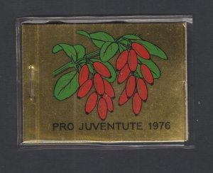 Switzerland 1976 Pro Juventute booklet,  Zumstein WI #25 MNH CV 22 SFr