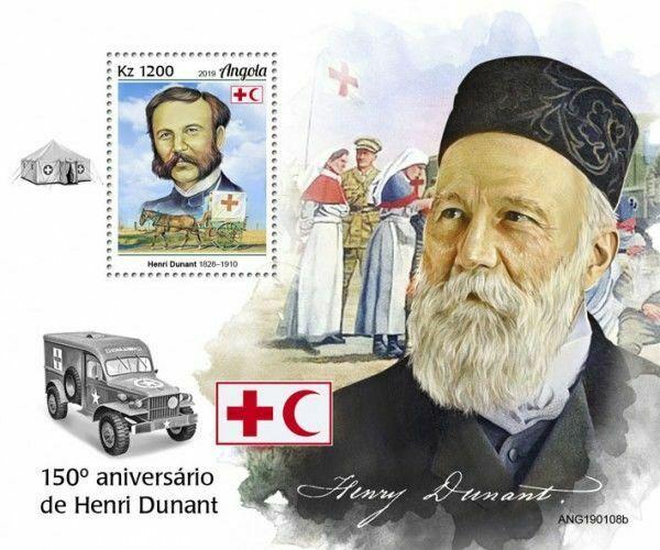 Z08 IMPERF ANG190108b ANGOLA 2019 Henry Dunant MNH ** Postfrisch