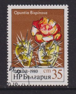 Bulgaria   #2726D  cancelled  1980  blooming cacti  35s