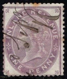1881 Great Britain Queen Victoria Revenue 1 Penny Inland Revenue Lot/11