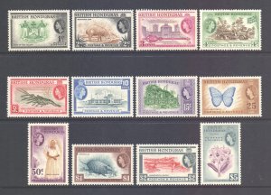 Br Honduras Scott 144/155 - SG179/190, 1953 Elizabeth II Set MH*