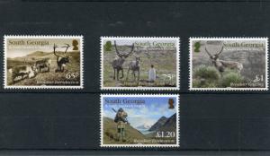 South Georgia & S Sandwich Islands 2014 MNH History of Reindeer 4v Set Animals