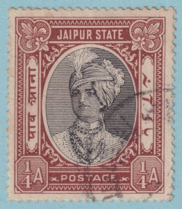 INDIA - JAIPUR STATE 24  USED - NO FAULTS VERY FINE! - BBA