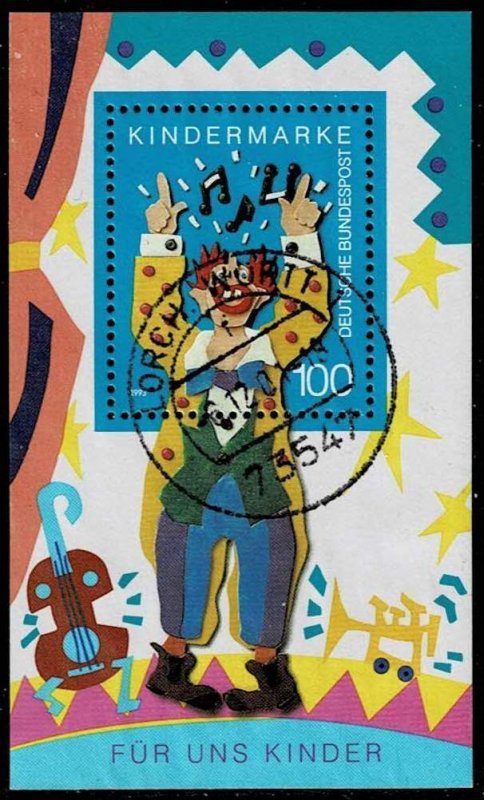Germany 1993,Sc.#1813 used, For the Children, souvenir sheet