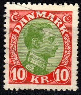 Denmark #131 F-VF Used CV $65.00 (X9150)