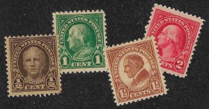 551-554 Mint,OG,H... SCV $4.60