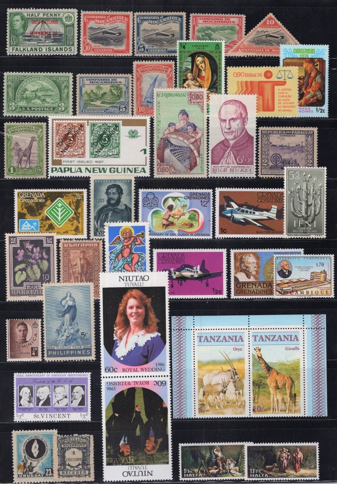 ZAYIX MINT Topical Stamps Collection Valuable Mixture Kiloware 100s