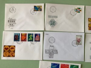 Liechtenstein 1967 postal stamps covers 7 items Ref A1402