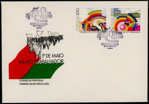 Portugal 1504-5 on FDC - International Workers's Day