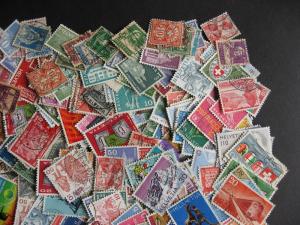 Hoard breakup mixture 400 commoner SWITZERLAND! Duplicates & mixed condition