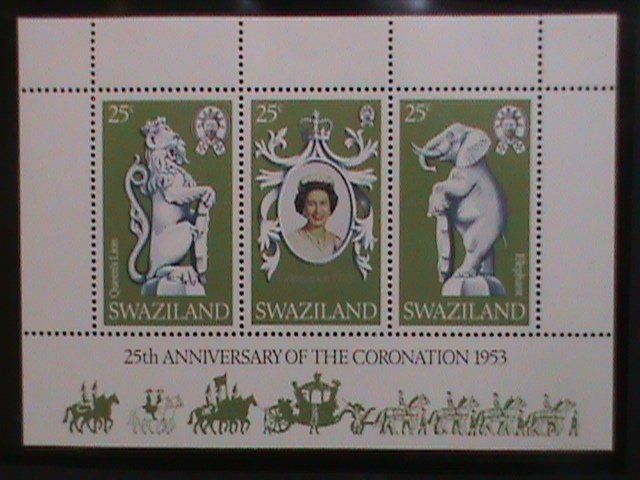 SWAZILAND-1978- REMEMBER ALWAYS-QUEEN ELIZABETH II -S/S 25TH ANNIV-CORONATION