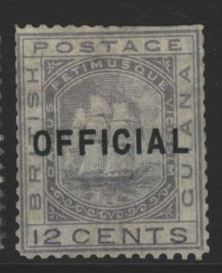 British Guiana SG O11 MH - Unlisted in Scott - prepared for use but unissued