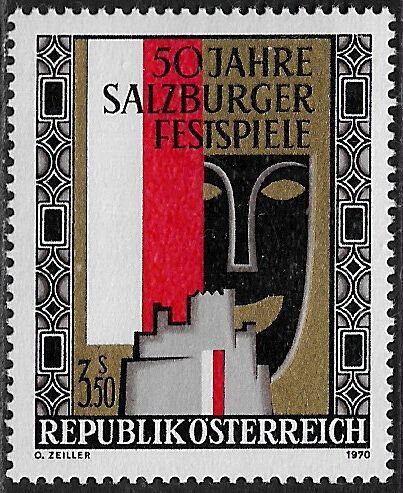 Austria #878 MNH Stamp - Salzburg Festival Emblem