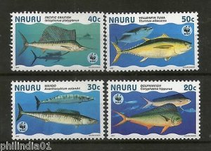 Nauru 1997 WWF Giant Fishes of Nauru Marine Life Animals Sc 443 MNH # 212