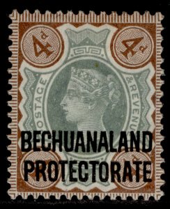 BECHUANALAND PROTECTORATE QV SG64, 4d green & purple-brown, M MINT. Cat £28.