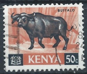 Kenya 1966 - 50c Buffalo - SG26 used