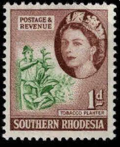 Southern Rhodesia Scott 82 MH* 1953 QE2 stamp